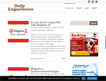 Tablet Screenshot of daily-experiences.com